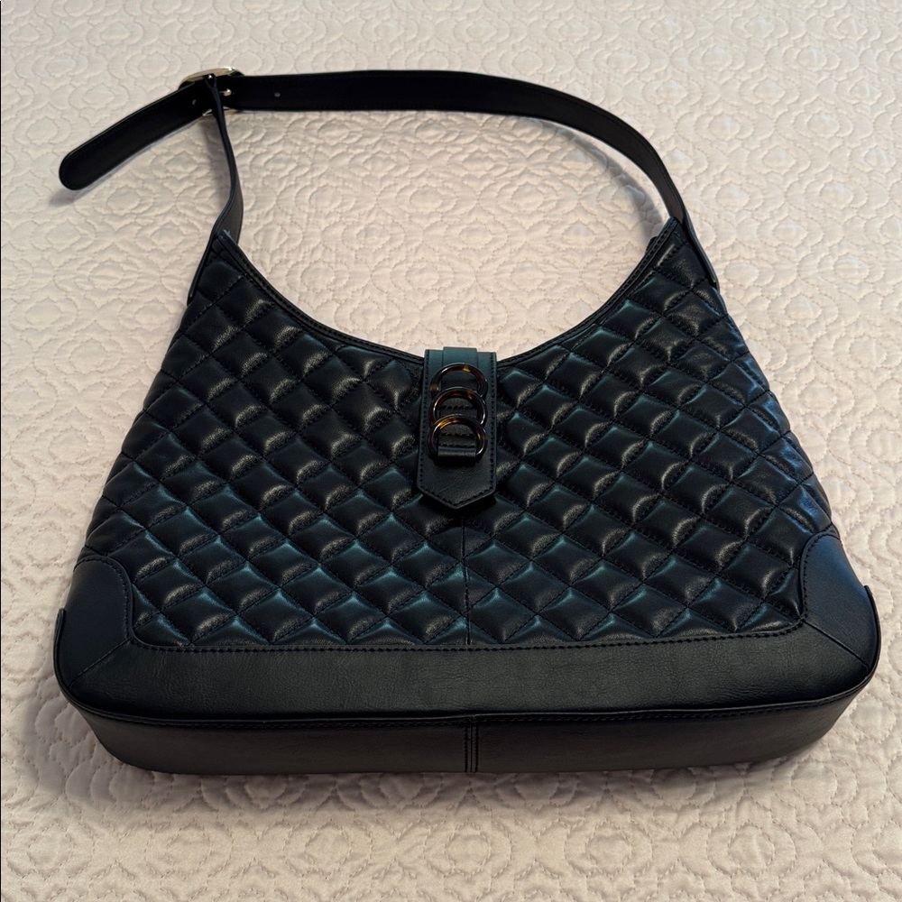 Talbots Black Quilted Shoulder Bag - Picture 2 of 7